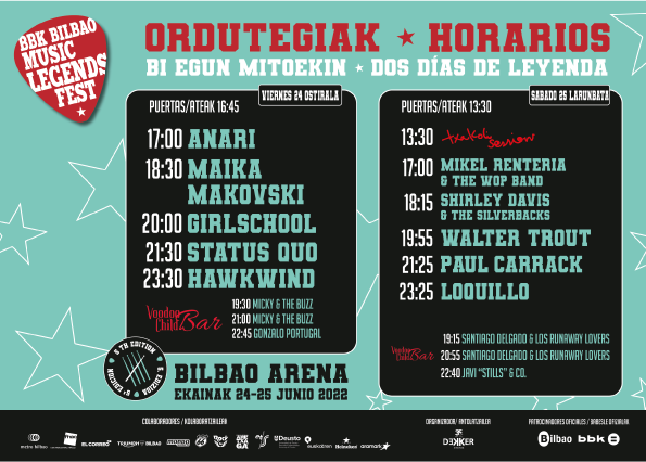 BBK Music Legends Festival 2020 | june, in Sondika/Bilbao - 